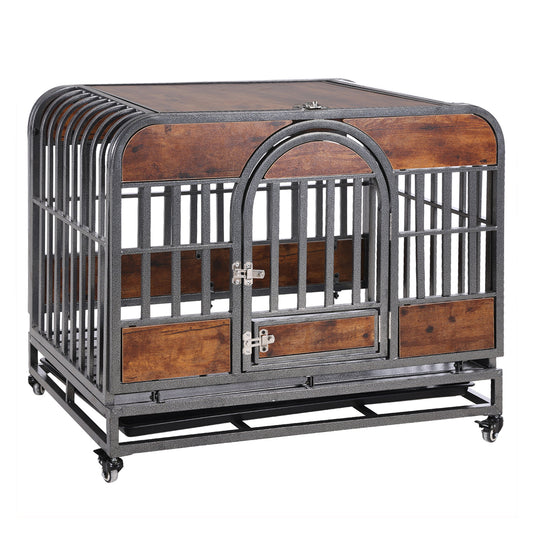 46in Heavy Duty Dog Crate, Furniture Style Dog Crate