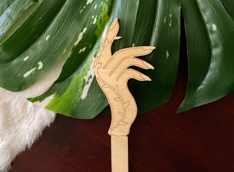 Mystical Hand Plant Stake | Plant Decor - Isis & Osiris